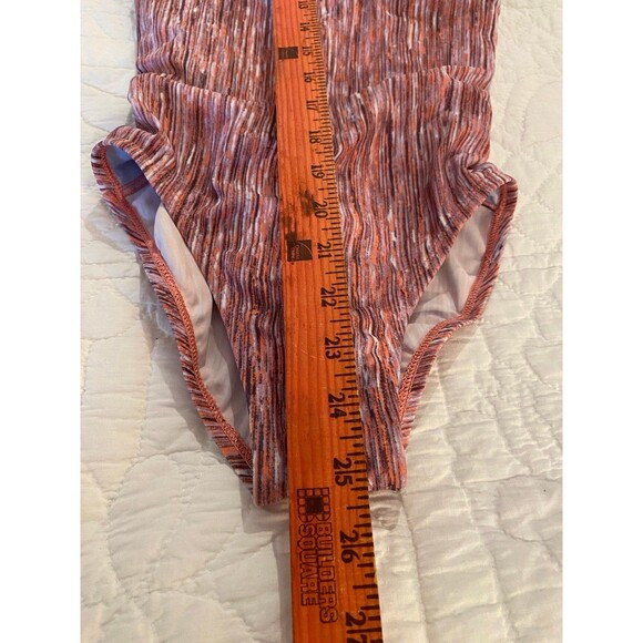 Nike Swimsuit One Piece Size Small Atomback Pink Striped Competition Competitive - Picture 9 of 12